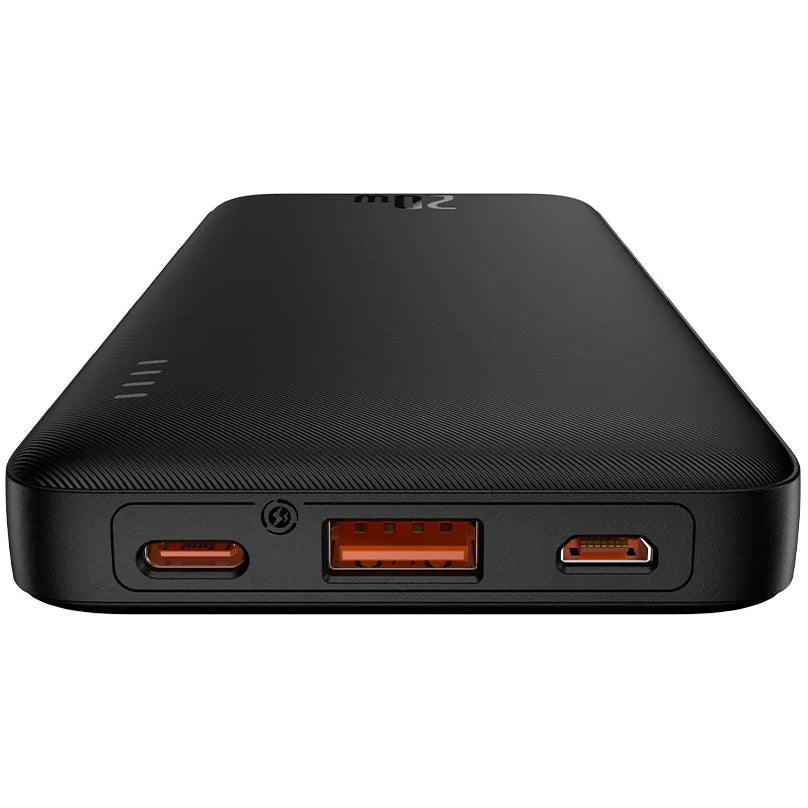 Batería externa Baseus Airpow, 10000mAh, 20W, QC + PD, 1 x USB-A - 1 x USB-C, Negro PPQD090001 