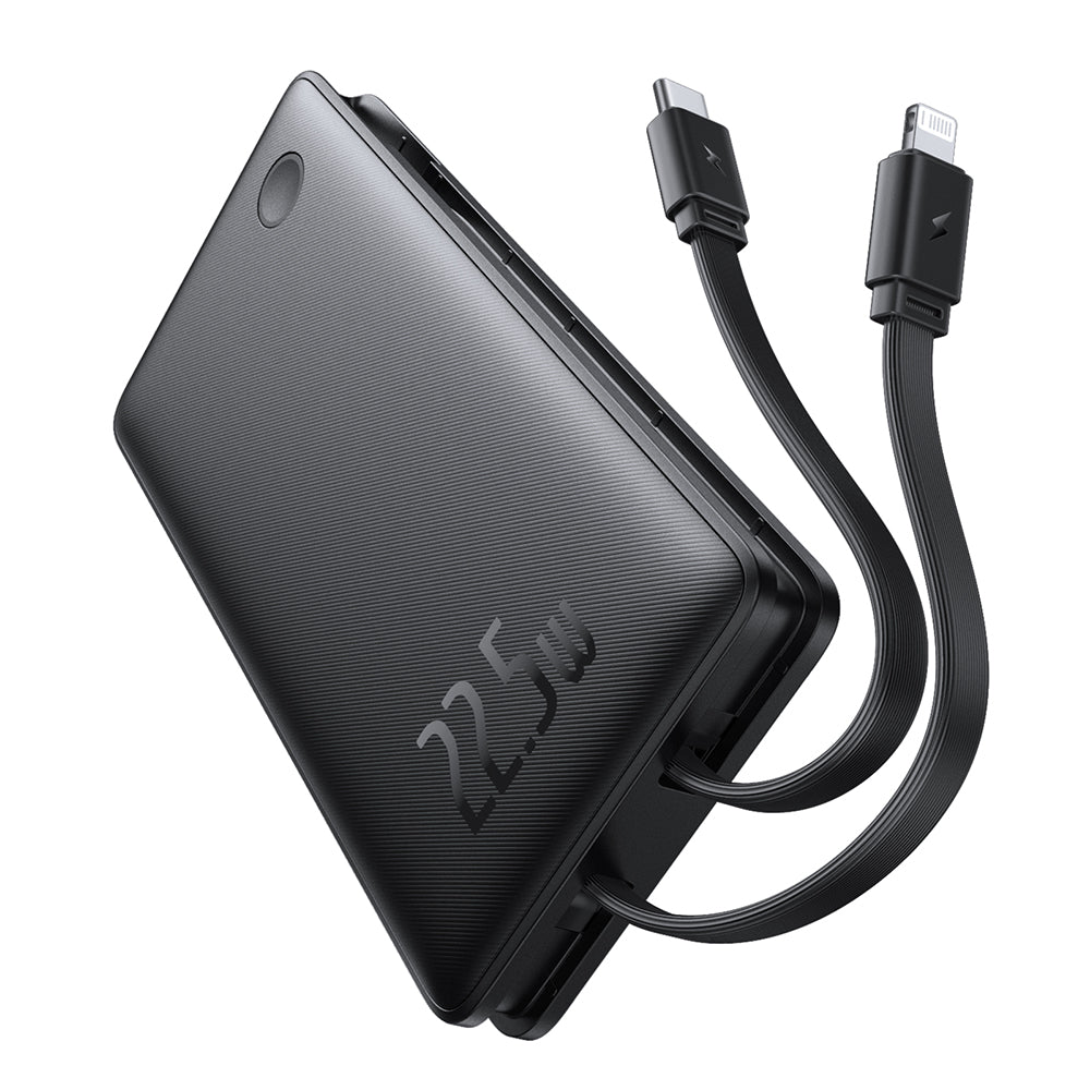 Batería Externa Baseus Airpow Lite, 10000mAh, 22.5W, QC + PD, 1 x Lightning - 1 x USB-A - 2 x USB-C, Negra P10067501123-00