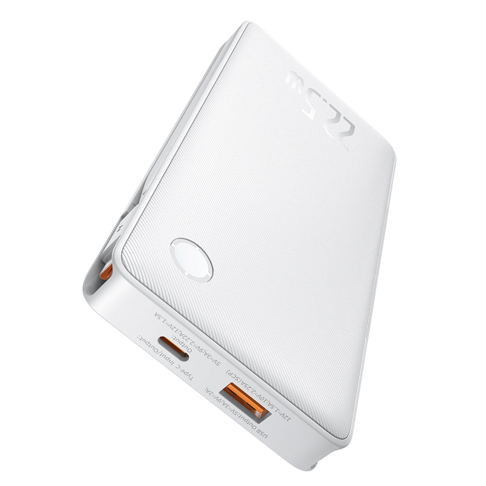 Batería Externa Baseus Airpow Lite, 10000mAh, 22.5W, QC + PD, 1 x Lightning - 1 x USB-A - 2 x USB-C, Blanca P10067501213-00