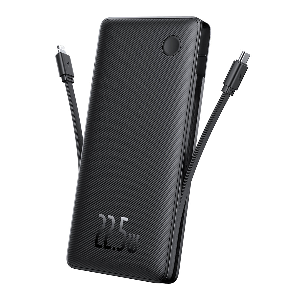 Batería Externa Baseus Airpow Lite, 10000mAh, 22.5W, QC + PD, 1 x Lightning - 1 x USB-A - 2 x USB-C, Negra P10067501123-00