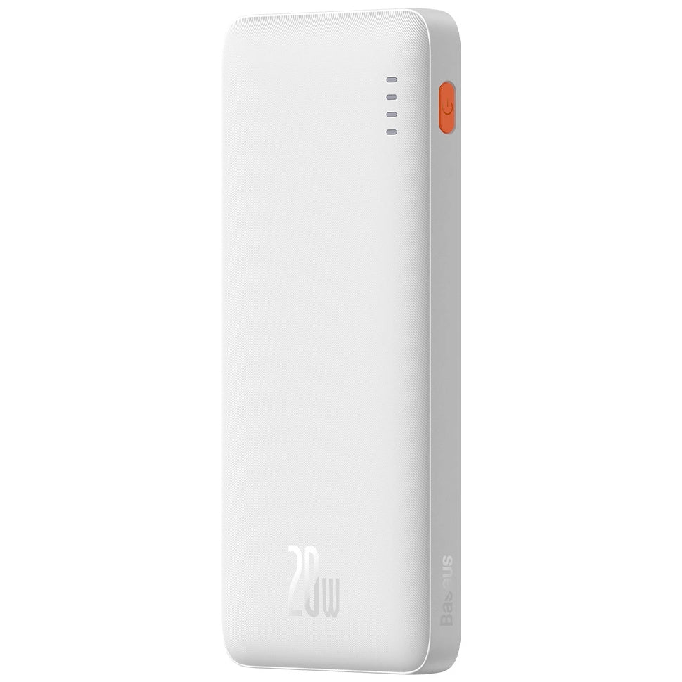 Batería Externa Baseus Airpow, 10000mAh, 20W, QC + PD, 1 x USB-A - 1 x USB-C, Blanca