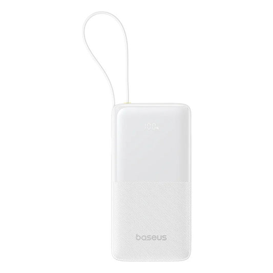 External Battery Baseus Bipow 2, 10000mAh, 20W, QC + PD, 1 x USB-A - 2 x USB-C, White P10077101213-00