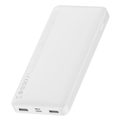 Batería externa Baseus Bipow, 10000mAh, 15W, 1 x USB-C - 2 x USB-A, Blanco PPBD050002 