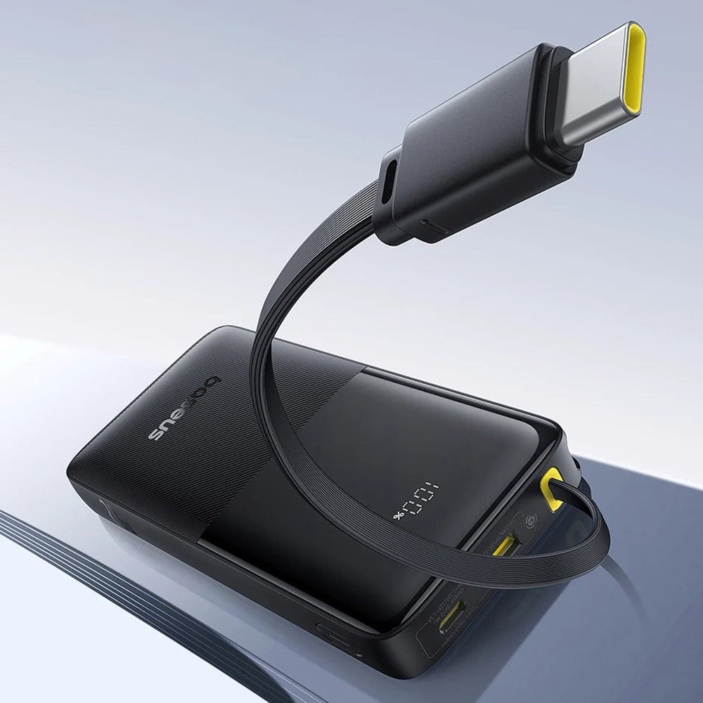 Batería Externa Baseus Bipow 2, 10000mAh, 20W, QC + PD, 1 x USB-A - 2 x USB-C, Negra P10077101113-00