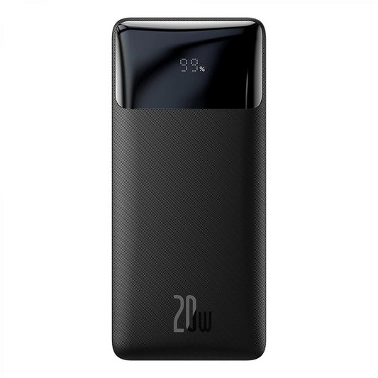 Batería Externa Baseus Bipow, 20000mAh, 20W, QC + PD, 1 x USB-C - 2 x USB-A, Negra PPBD050501