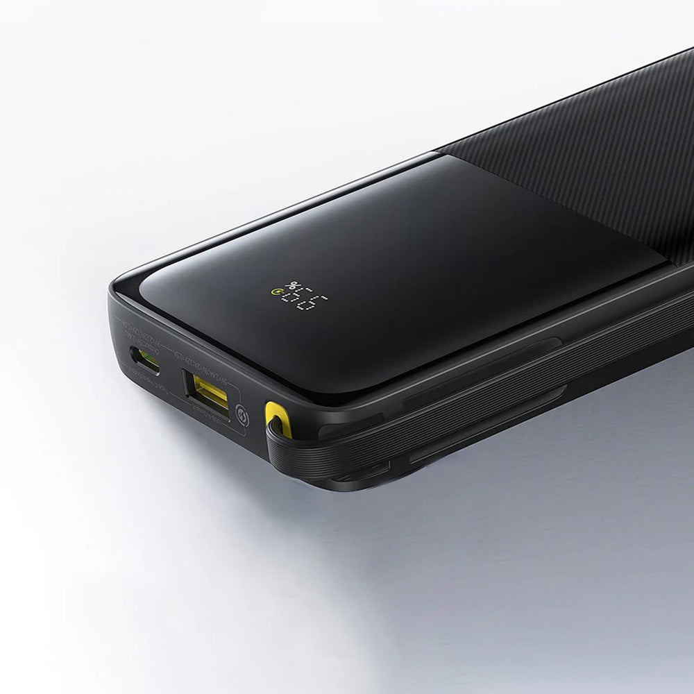 Batería Externa Baseus Bipow 2, 10000mAh, 20W, QC + PD, 1 x USB-A - 2 x USB-C, Negra P10077101113-00