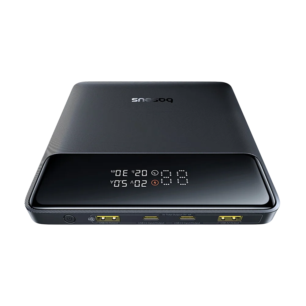 Baseus Blade H1 External Battery, 20000mAh, 100W, QC + PD, 2 x USB-A - 2 x USB-C, Black P10021604123-00
