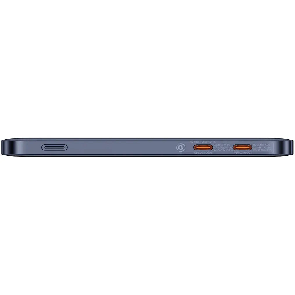 Batería externa Baseus Blade 2, 12000mAh, 65W, PD, 2 x USB-C, Azul P10063801323-00 