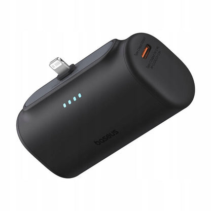 Batería Externa Baseus Compact, 5000mAh, 20W, PD, 1 x Lightning - 1 x USB-C, Negra P10068307113-00