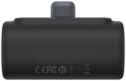Batería Externa Baseus Compact, 5000mAh, 20W, PD, 1 x Lightning - 1 x USB-C, Negra P10068307113-00