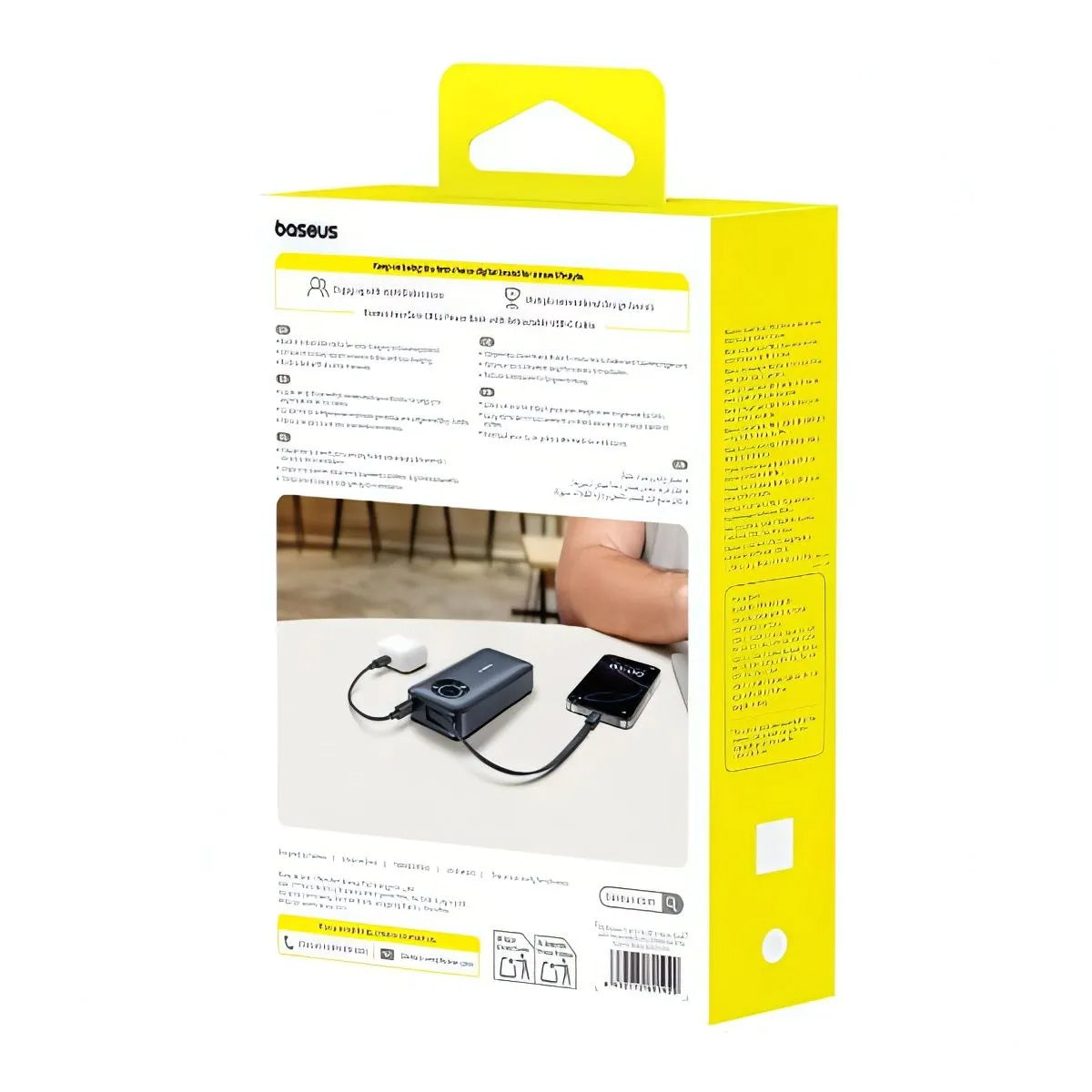 Batería Externa Baseus EnerCore CR11, 20000mAh, 67W, PD, 2 x USB-C, Negra E0027H00