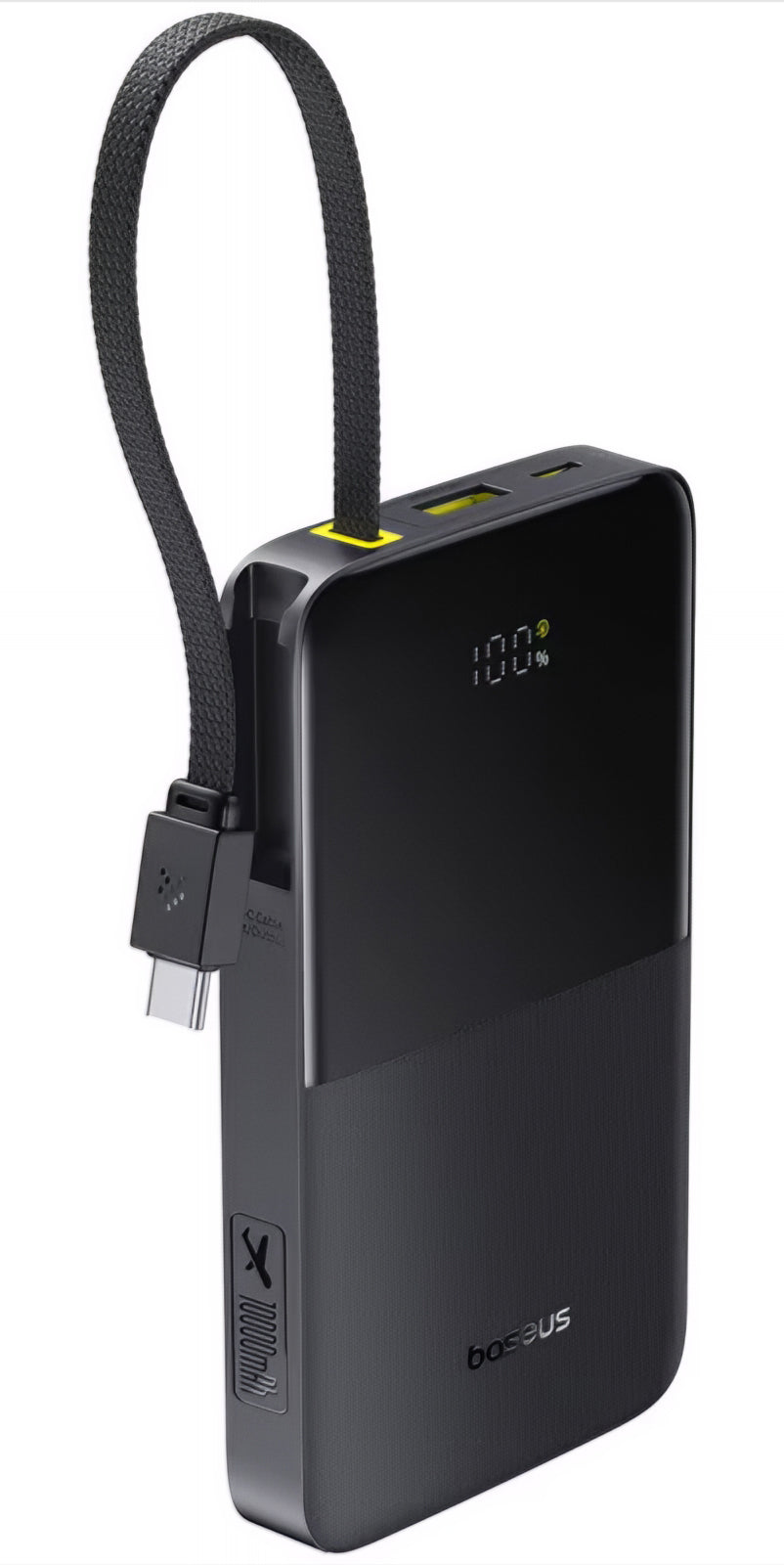 Batería Externa Baseus EnerFill Bipow2 Pro, 10000mAh, 22.5W, QC + PD, 1 x USB-A - 2 x USB-C, Negra E0027600