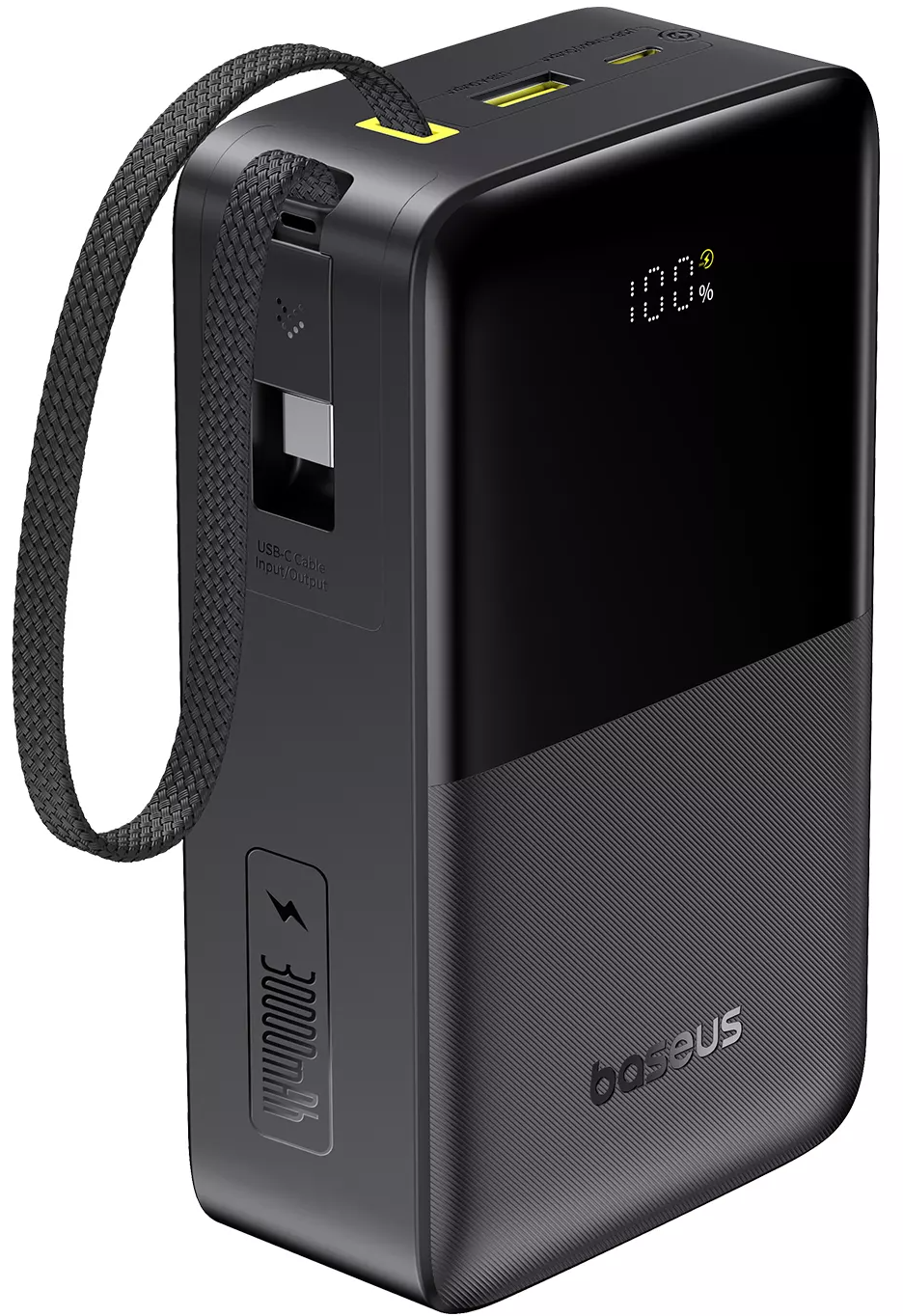Batería Externa Baseus EnerFill Bipow2 Pro, 30000mAh, 22.5W, QC + PD, 1 x USB-A - 2 x USB-C, Negra E0028100