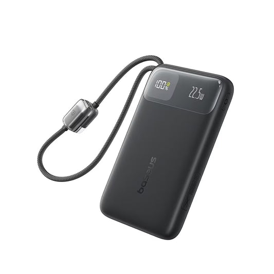 Batería Externa Baseus EnerFill FC11, 20000mAh, 22.5W, QC + PD, 1 x Lightning - 1 x USB-A - 2 x USB-C, Negra E0027S04