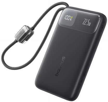 Batería Externa Baseus EnerFill FC11, 10000mAh, 22.5W, QC + PD, 1 x Lightning - 1 x USB-A - 2 x USB-C, Negra E0027R04