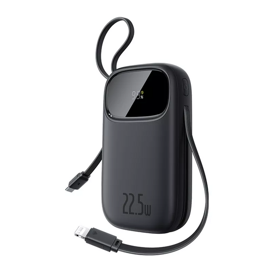 Batería Externa Baseus EnerFill FC31, 20000mAh, 22.5W, QC + PD, 1 x Lightning - 1 x USB-A - 2 x USB-C, Negra P10082107123-00