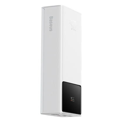Baseus EnerFill FP41 External Battery, 30000mAh, 22.5W, QC + PD, 1 x USB-C - 2 x USB-A, White E0027K01
