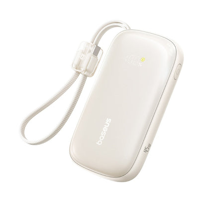 Batería Externa Baseus EnerFill FC21 Qpow 3 Ultra, 10000mAh, 45W, QC + PD, 1 x USB-A - 1 x USB-C, Beige E0027Q01