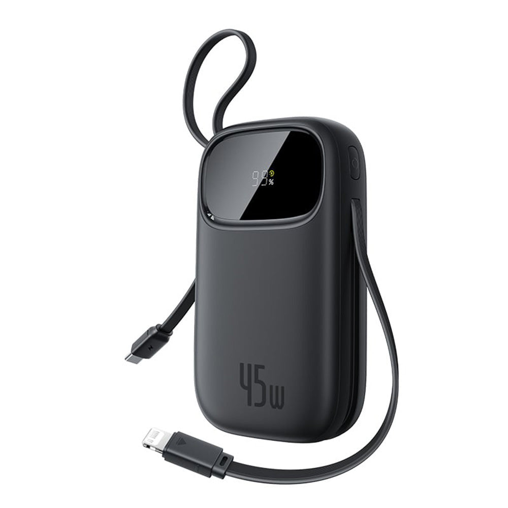 Batería Externa Baseus EnerFill FC31 Qpow 3, 10000mAh, 45W, QC + PD, 1 x Lightning - 1 x USB-A - 2 x USB-C, Negra E0028C00