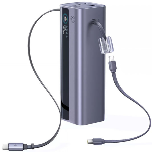 Batería Externa Baseus EnerGeek GR11, 25000mAh, 200W, QC + PD, 1 x USB-A - 3 x USB-C, Gris E0028Q00