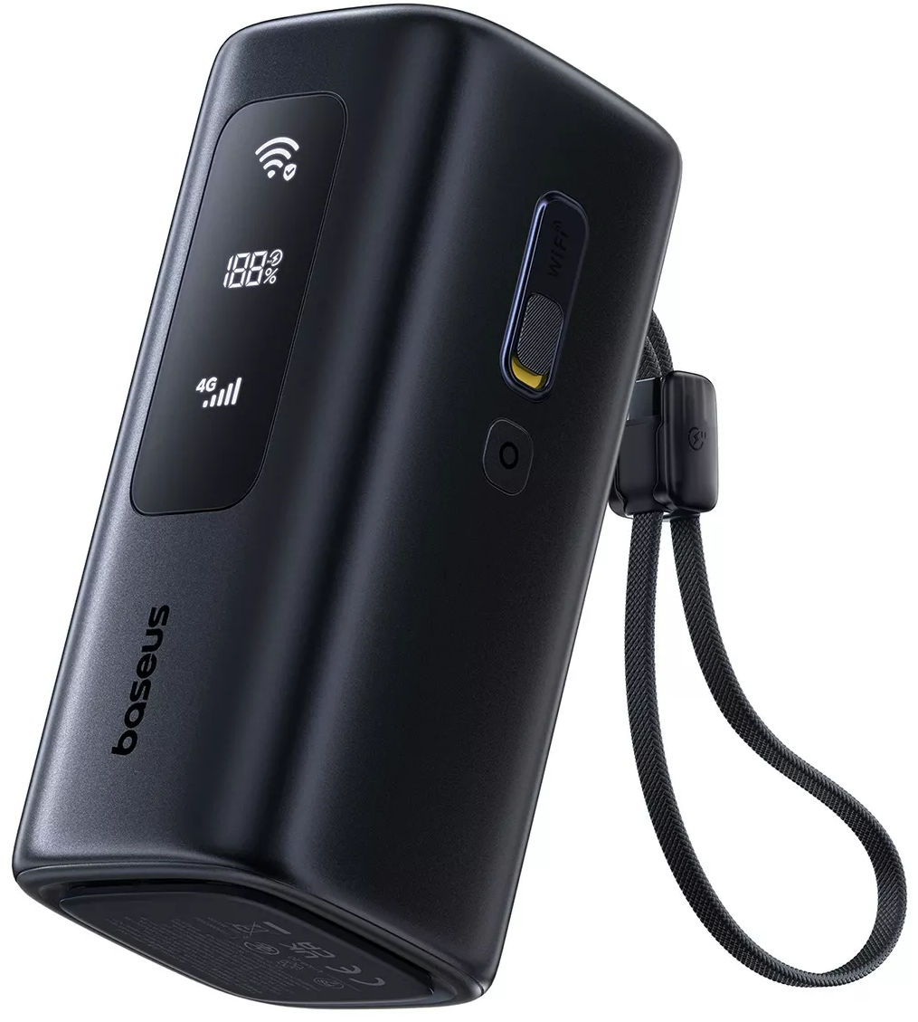 Batería Externa Baseus EnerGeek GX11, 20000mAh, 67W, QC + PD, 1 x USB-A - 2 x USB-C, Negra E0025701