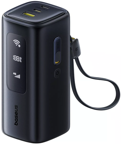 Batería Externa Baseus EnerGeek GX11, 20000mAh, 67W, QC + PD, 1 x USB-A - 2 x USB-C, Negra E0025701