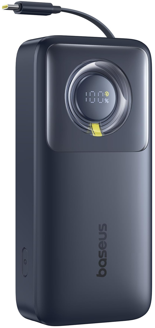 Batería Externa Baseus Free2Pull, 20000mAh, 65W, PD, 2 x USB-C, Negra, Reacondicionada P10073700123-00