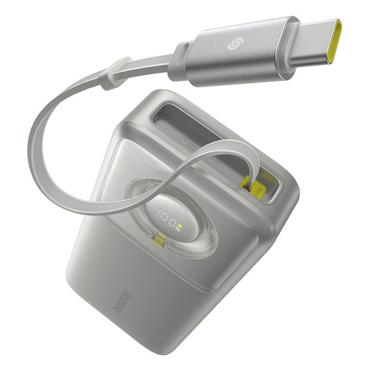 Batería Externa Baseus Free2Pull, 20000mAh, 65W, PD, 2 x USB-C, Gris P10073700843-00