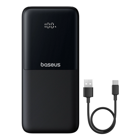 Batería Externa Baseus Lipow, 10000mAh, 22.5W, QC + PD, 1 x Lightning - 1 x USB-A - 2 x USB-C, Negra P10079101123-00