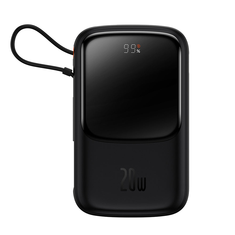 Batería Externa Baseus Qpow Pro, 10000mAh, 20W, QC + PD, 1 x Lightning - 1 x USB-A - 1 x USB-C, Negra PPQD020001
