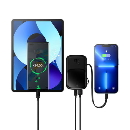 Batería Externa Baseus Qpow Pro, 10000mAh, 20W, QC + PD, 1 x Lightning - 1 x USB-A - 1 x USB-C, Negra PPQD020001