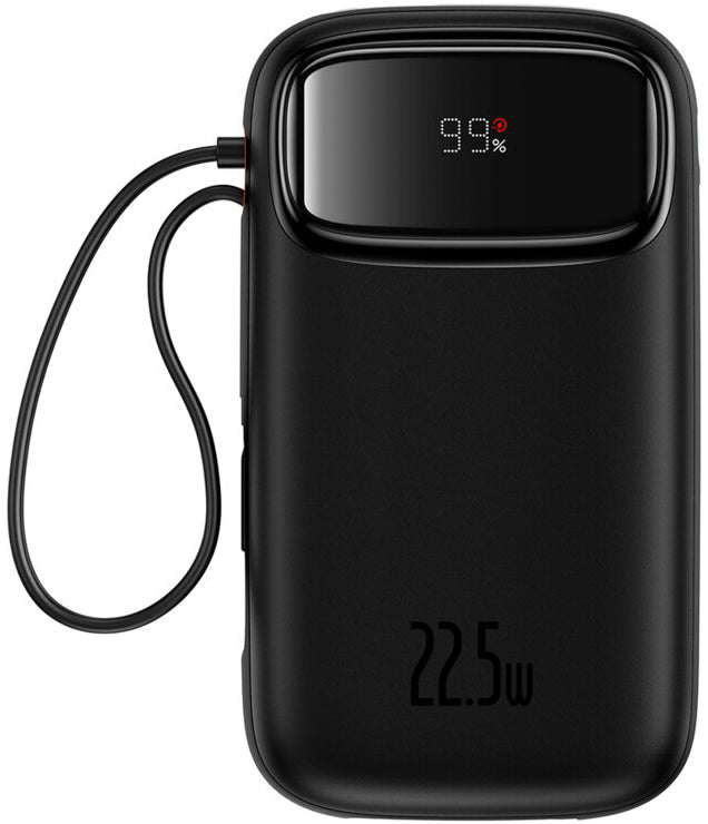 Batería Externa Baseus Qpow2, 10000mAh, 22.5W, QC + PD, 1 x Lightning - 1 x USB-A - 2 x USB-C, Negra P10055003113-00