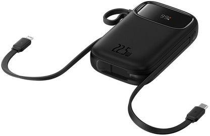 Batería Externa Baseus Qpow2, 10000mAh, 22.5W, QC + PD, 1 x Lightning - 1 x USB-A - 2 x USB-C, Negra P10055003113-00