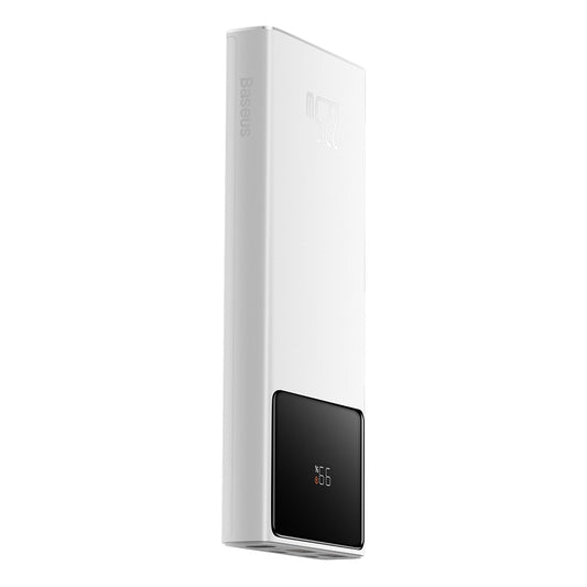 Batería Externa Baseus Star Lord, 10000mAh, 22.5W, QC + PD, 1 x USB-C - 2 x USB-A, Blanca PPXJ100002