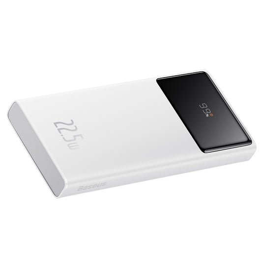 Batería Externa Baseus Star Lord, 10000mAh, 22.5W, QC + PD, 1 x USB-C - 2 x USB-A, Blanca PPXJ100002