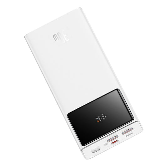 Batería Externa Baseus Star Lord, 20000mAh, 30W, QC + PD, 1 x USB-C - 2 x USB-A, Blanca P10022904213-00