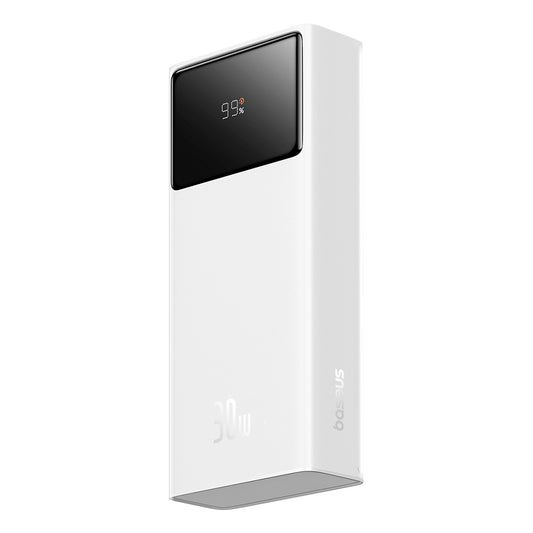 Batería Externa Baseus Star Lord, 20000mAh, 30W, QC + PD, 1 x USB-C - 2 x USB-A, Blanca P10022904213-00