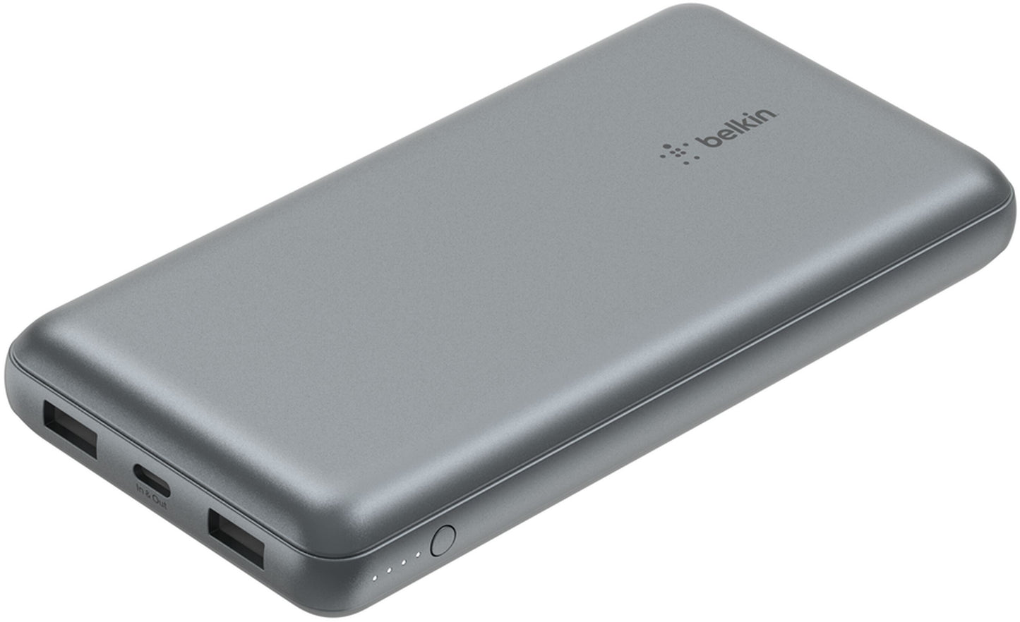 Batería Externa Belkin BoostCharge Pro, 20000mAh, 15W, 1 x USB-C - 2 x USB-A, Gris BPB012btGY