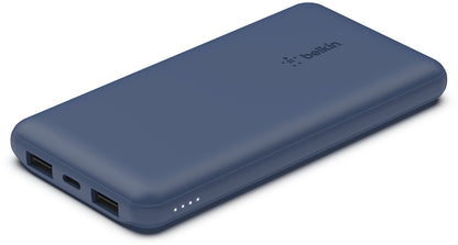 Batería Externa Belkin BoostCharge, 10000mAh, 15W, 1 x USB-C - 2 x USB-A, Azul Marino BPB011btBL