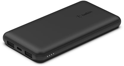 Batería Externa Belkin BoostCharge, 10000mAh, 15W, 1 x USB-C - 2 x USB-A, Negra BPB011btBK