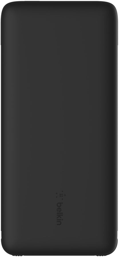 Batería Externa Belkin BoostCharge Plus, 10000mAh, 23W, QC + PD, 1 x Lightning - 2 x USB-C, Negra BPB006btBLK