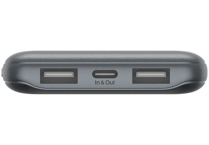 Batería Externa Belkin BoostCharge, 10000mAh, 15W, 1 x USB-C - 2 x USB-A, Gris BPB011btGY