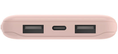 Batería Externa Belkin BoostCharge, 10000mAh, 15W, 1 x USB-C - 2 x USB-A, Rosa BPB011btRG
