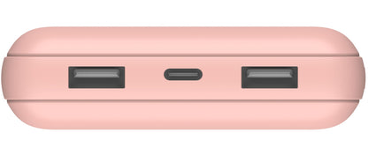 Batería Externa Belkin BoostCharge, 20000mAh, 15W, 1 x USB-C - 2 x USB-A, Rosa Dorado BPB012btRG