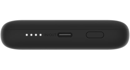 Batería Externa Belkin BoostCharge Plus, 10000mAh, 23W, QC + PD, 1 x Lightning - 2 x USB-C, Negra BPB006btBLK