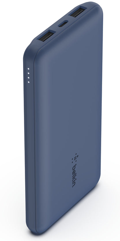 Batería Externa Belkin BoostCharge, 10000mAh, 15W, 1 x USB-C - 2 x USB-A, Azul Marino BPB011btBL