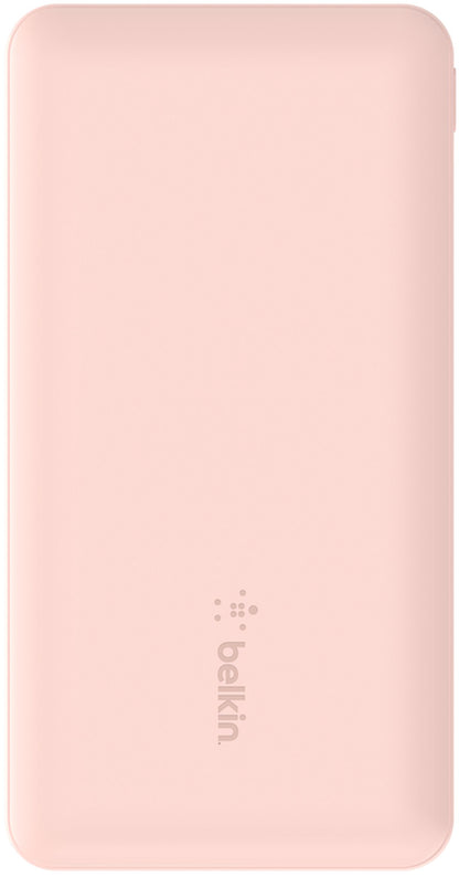 Batería Externa Belkin BoostCharge, 10000mAh, 15W, 1 x USB-C - 2 x USB-A, Rosa BPB011btRG
