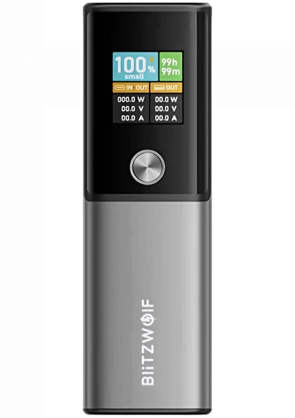 Batería Externa BlitzWolf BW-P23, 14000mAh, 100W, QC + PD, 1 x USB-A - 1 x USB-C, Gris