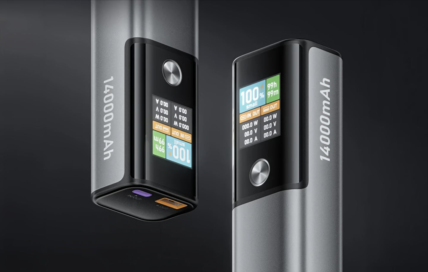 Batería Externa BlitzWolf BW-P23, 14000mAh, 100W, QC + PD, 1 x USB-A - 1 x USB-C, Gris