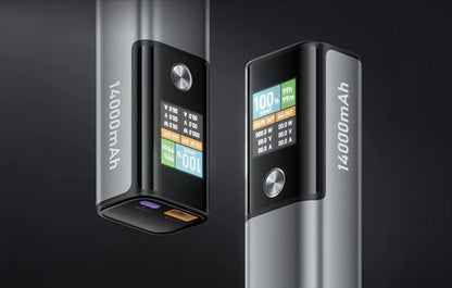 Batería Externa BlitzWolf BW-P23, 14000mAh, 100W, QC + PD, 1 x USB-A - 1 x USB-C, Gris